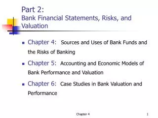Part 2: Bank Financial Statements, Risks, and Valuation