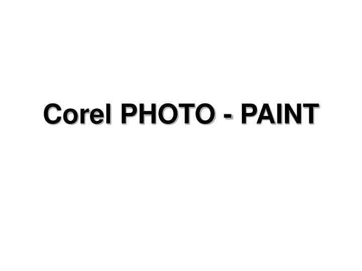 corel photo paint