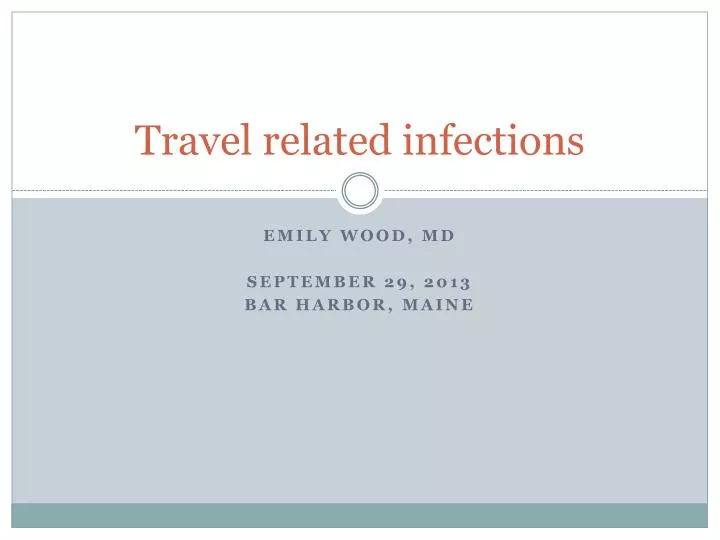 travel related infections