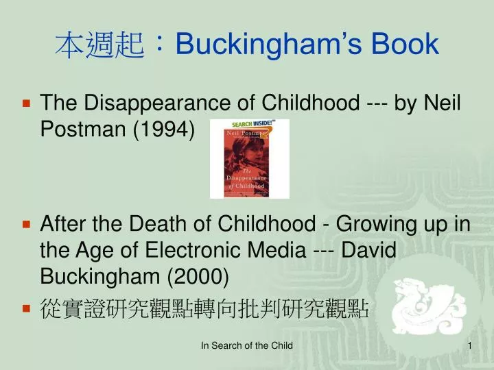 buckingham s book