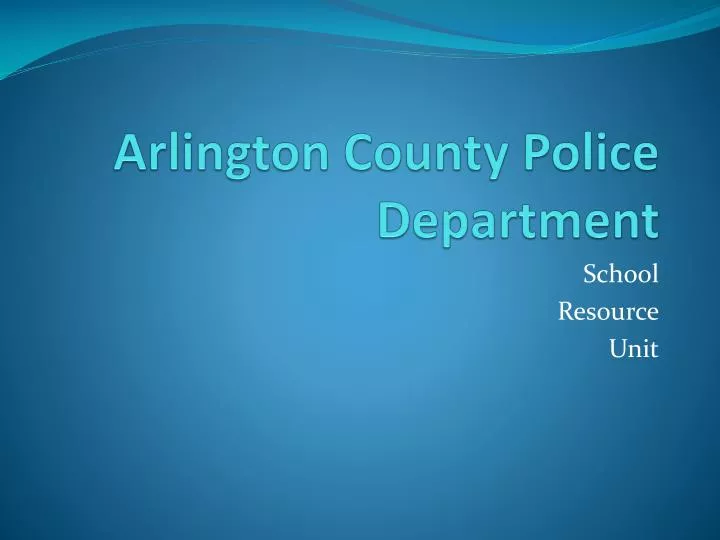 arlington county police department