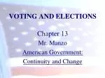 VOTING AND ELECTIONS - slide 1