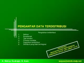 pengantar data terdistribusi