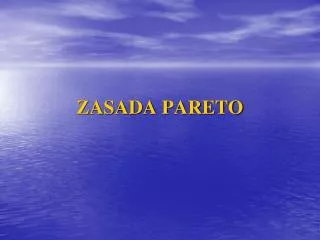 zasada pareto