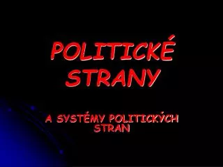 politick strany