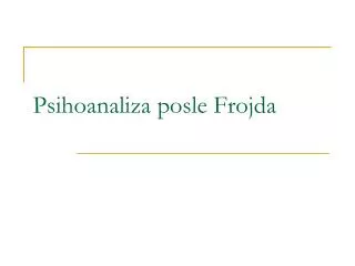 psihoanaliza posle frojda