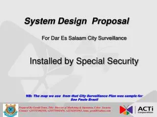 System Design Proposal
