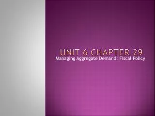 Unit 6 Chapter 29