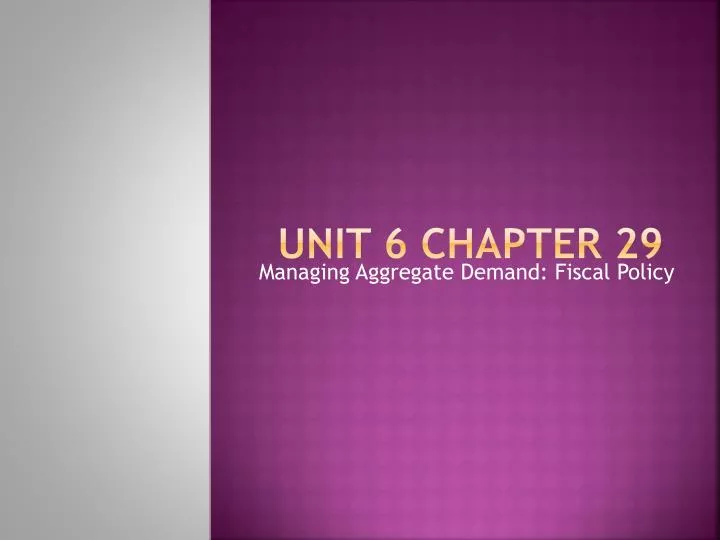 unit 6 chapter 29