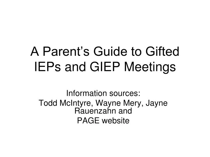 a parent s guide to gifted ieps and giep meetings