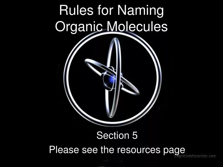 rules for naming organic molecules