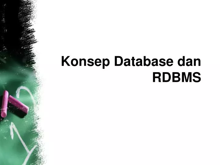 konsep database dan rdbms