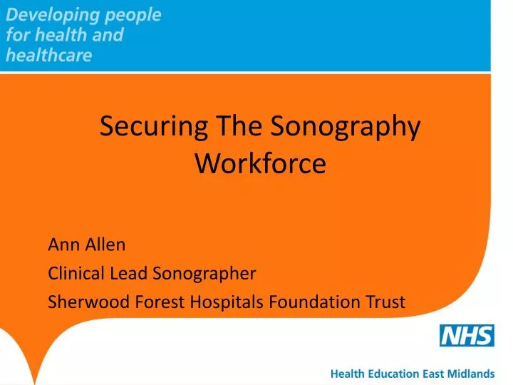securing the sonography workforce