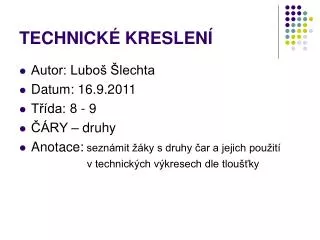 technick kreslen