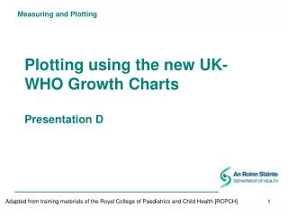 Plotting using the new UK-WHO Growth Charts Presentation D