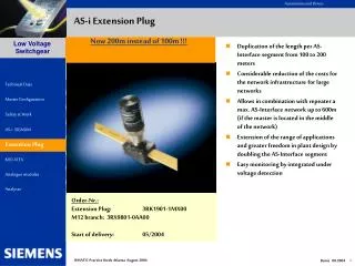 AS-i Extension Plug