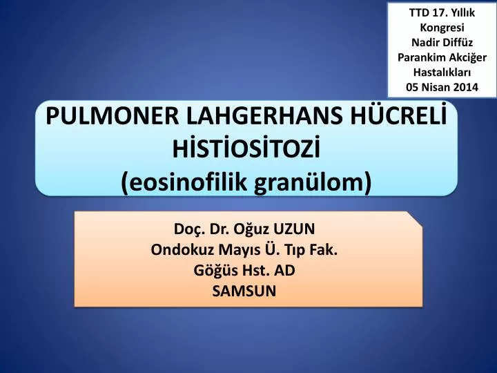 pulmoner lahgerhans h crel h st os toz eosinofilik gran lom