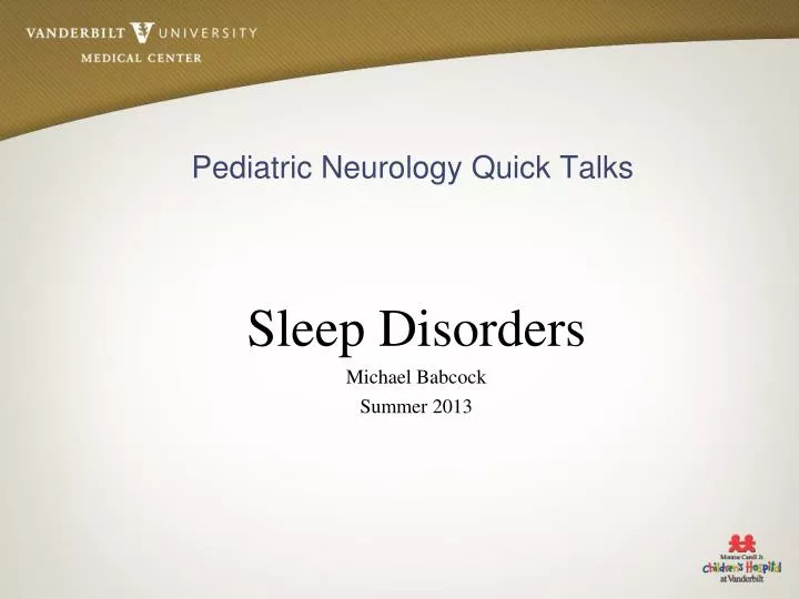 sleep disorders michael babcock summer 2013