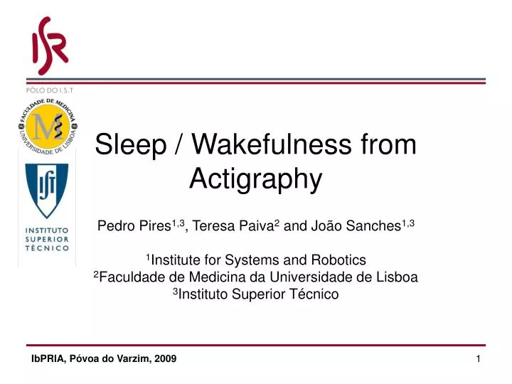 sleep wakefulness from actigraphy
