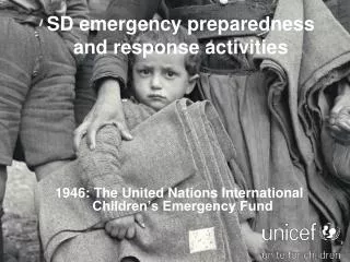 sd emergency preparedness and response activities