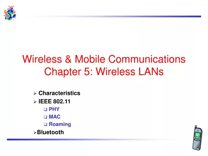 wireless mobile communications chapter 5 wireless lans