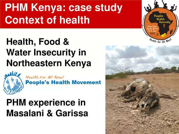 health food water insecurity in northeastern kenya phm experience in masalani garissa