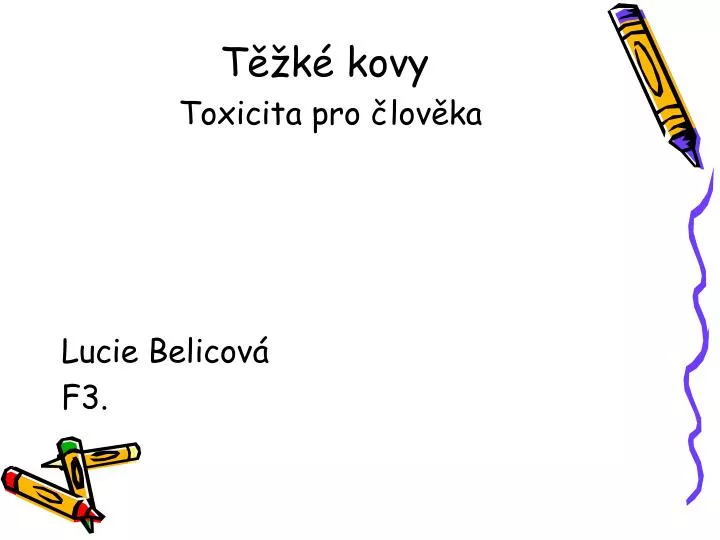 t k kovy toxicita pro lov ka