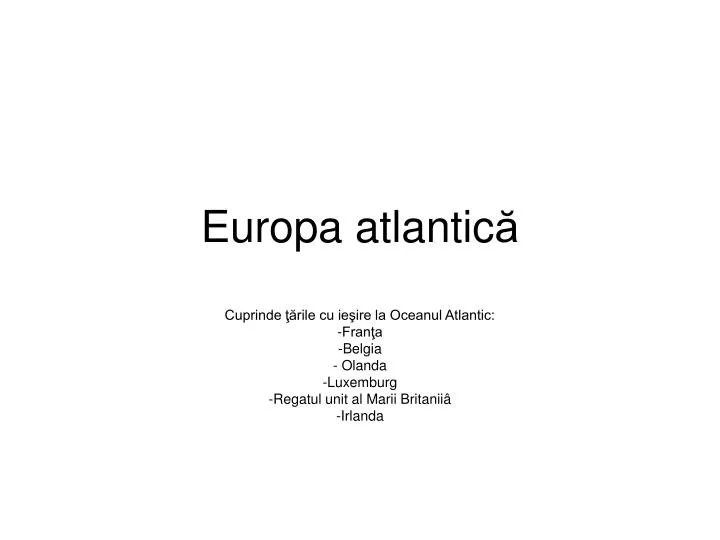 europa atlantic