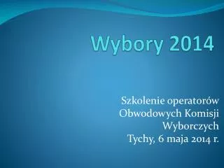 wybory 2014