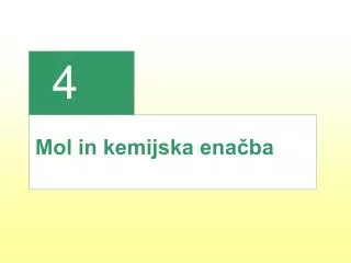 mol in kemijska ena ba