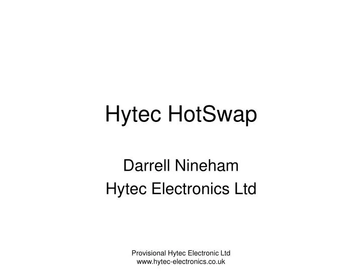 hytec hotswap