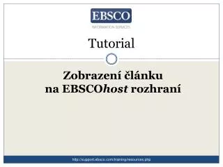 tutorial