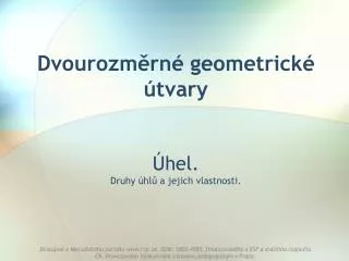dvourozm rn geometrick tvary