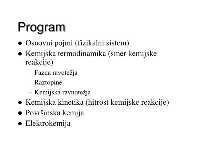 program