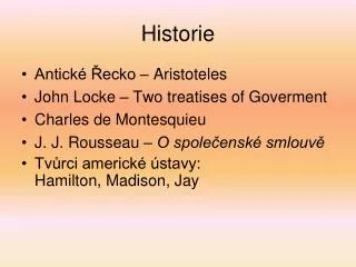 historie