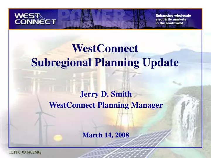 westconnect subregional planning update