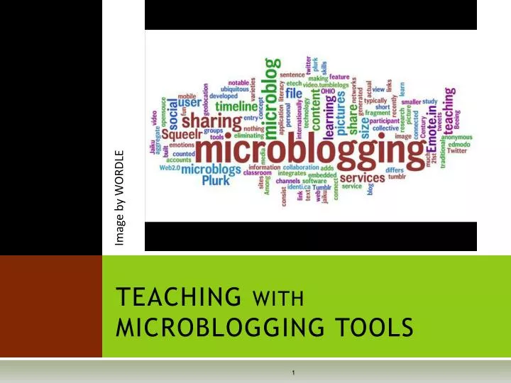 teaching with microblogging tools