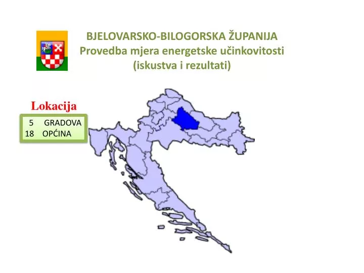 bjelovarsko bilogorska upanija provedba mjera energetske u inkovitosti iskustva i rezultati