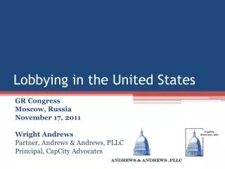 Lobbying in the United States