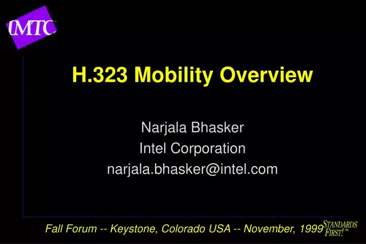h 323 mobility overview