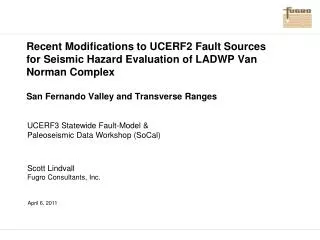 UCERF3 Statewide Fault-Model &amp; Paleoseismic Data Workshop (SoCal)