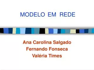 modelo em rede