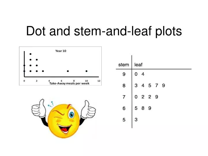 dot and stem and leaf plots