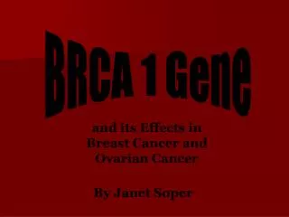 BRCA 1 Gene