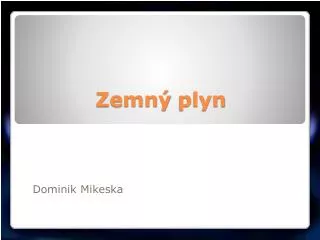 zemn plyn