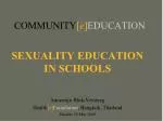 COMMUNITY [ e ] EDUCATION - slide 1