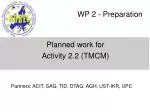 WP 2 - Preparation - slide 1