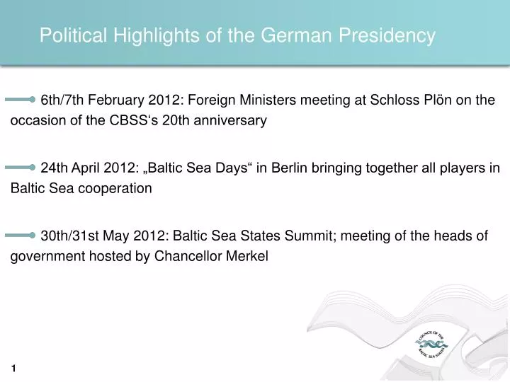 political highlights of the german presidency