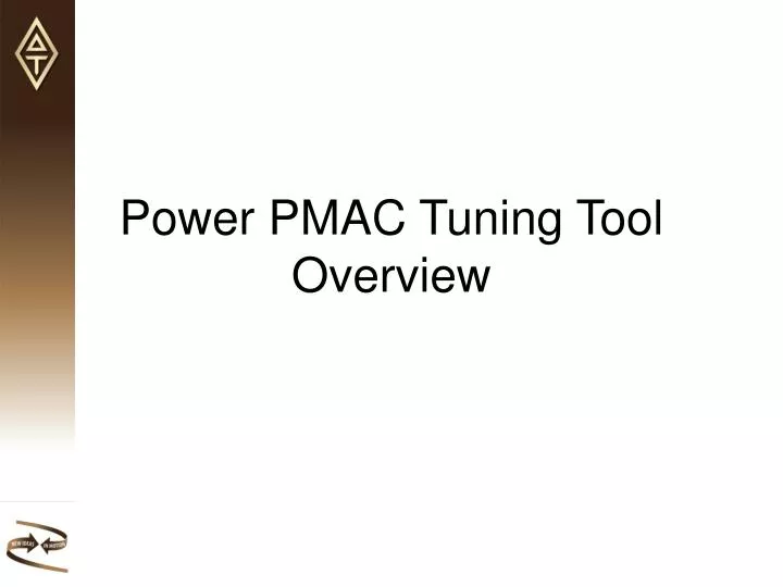 power pmac tuning tool overview