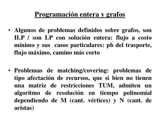 programaci n entera y grafos